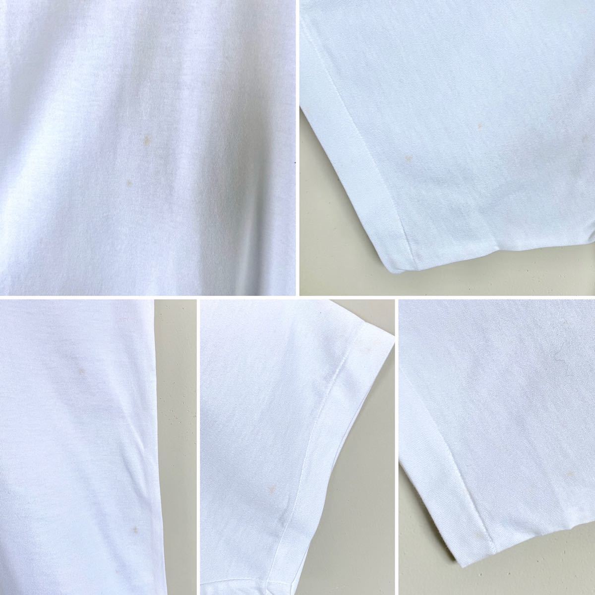 シナコバ SINA COVA 半袖 Tシャツ バックプリント ロゴ ホワイト 白 size L ワッペン刺繍 日本製 メンズ トップス バックプリント半袖Tシャツ 0 1 地図のバックプリント 春夏 半袖T