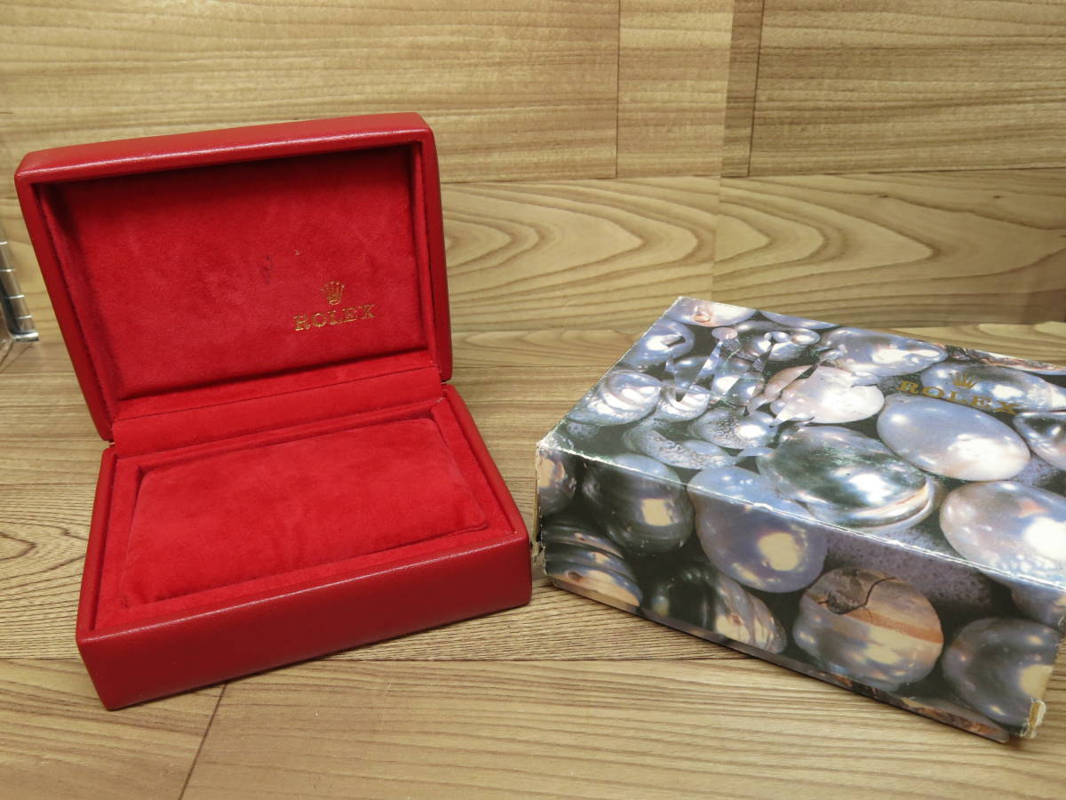 DM】1円～ ROLEX ケース グリーン カードケース ストラップ 冊子付