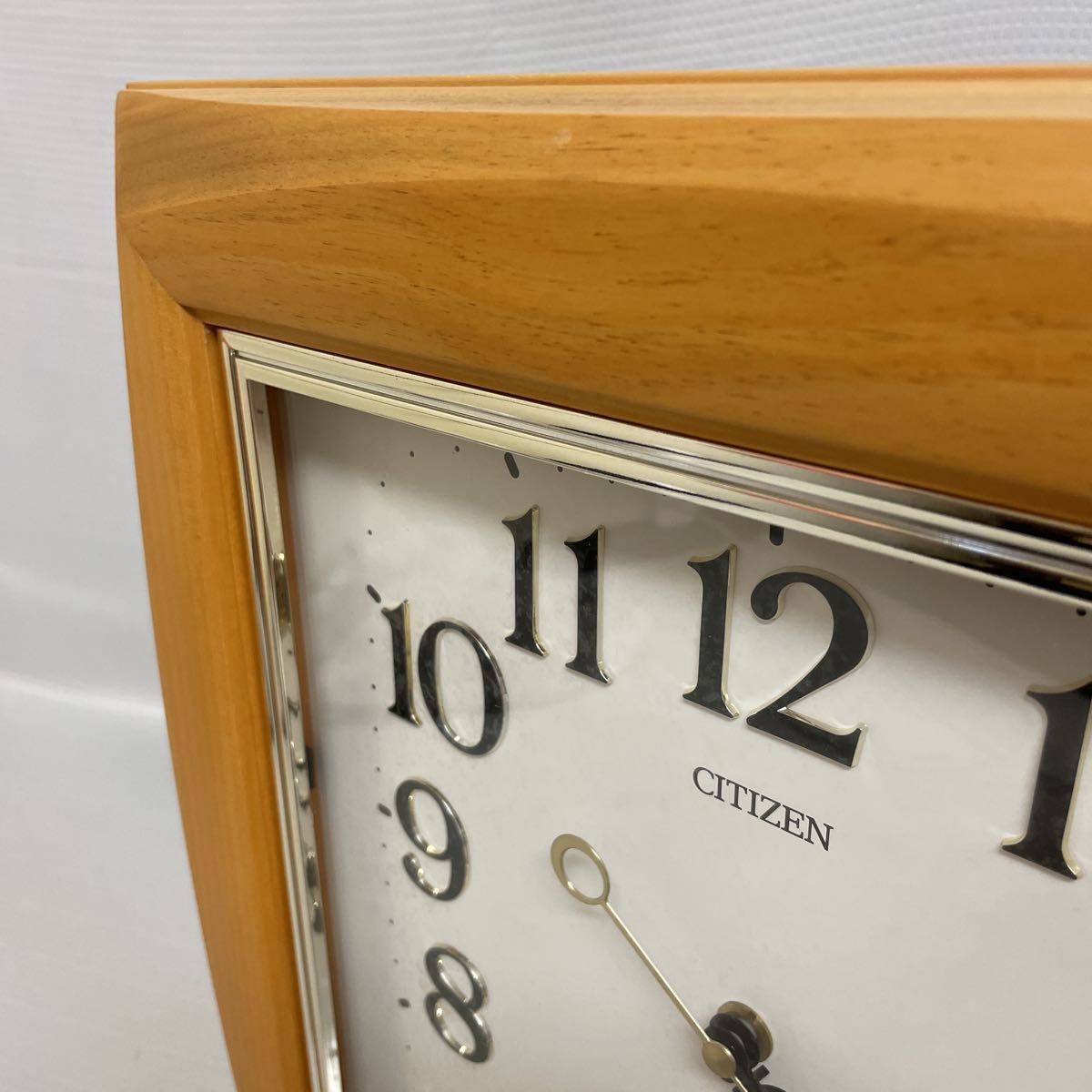 CITIZEN 壁掛け時計 木枠 ナチュラル 8MG669-0 シチズン 掛時計