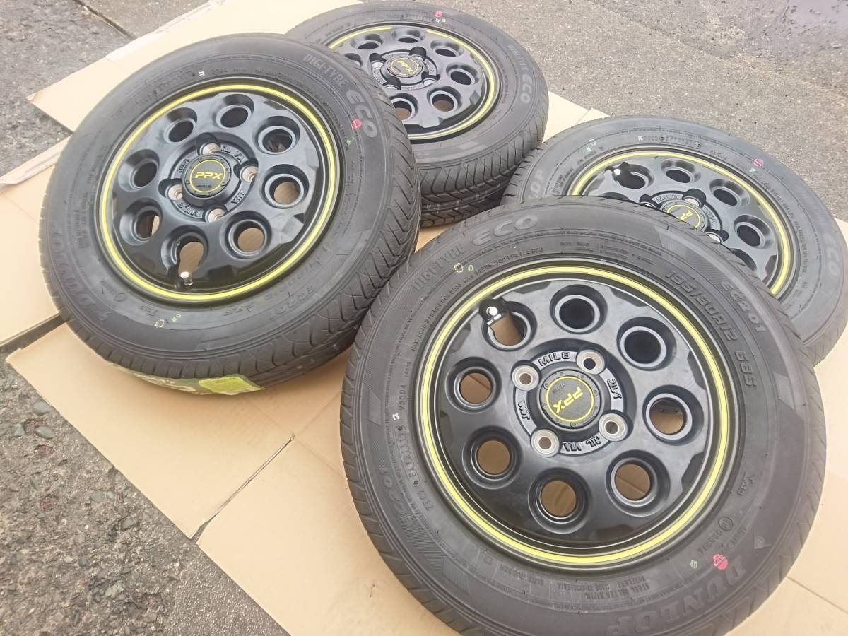 軽トラ・軽ワゴンに!!PPX MIL8 夏タイヤSET品 12インチ 3.5B PCD100/4