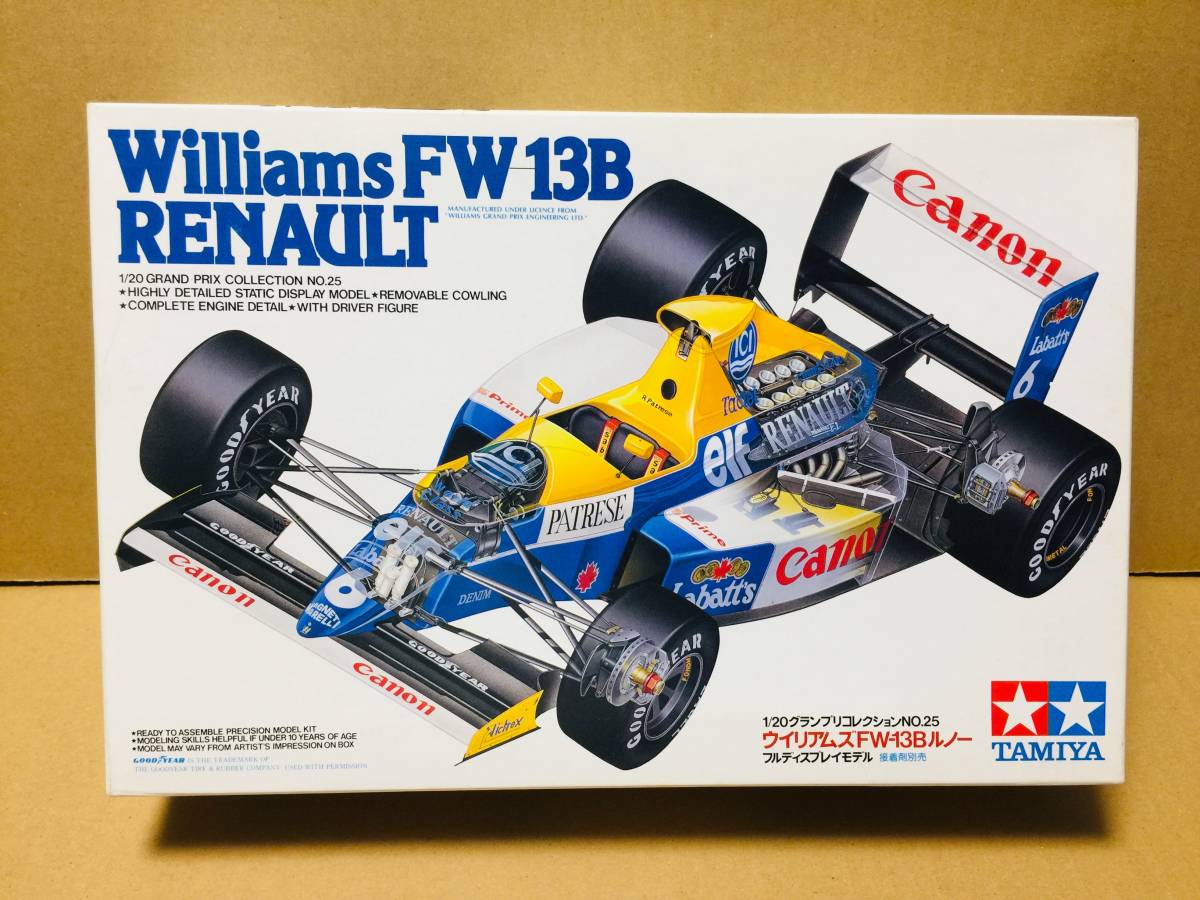 ☆送料無料☆ タミヤ 1/20 WILLIAMS FW13B RENAULT ウイリアムズ FW13B