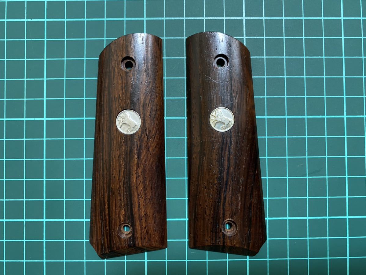 1円 ガバメント系 木製グリップ / WA 東京マルイ KSC M1911A1 コルト 
