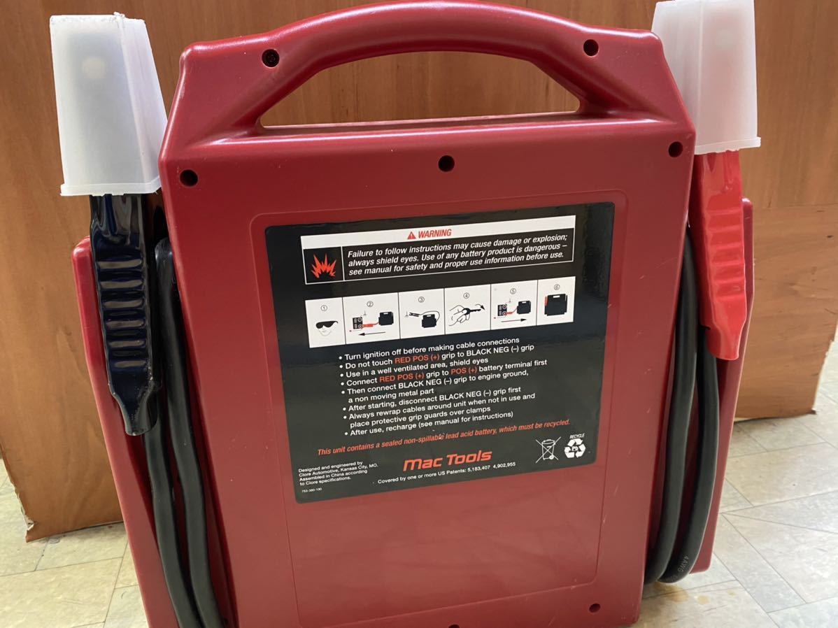 マックツール MACTOOLS ジャンプスターター チャージャー 12V 美品