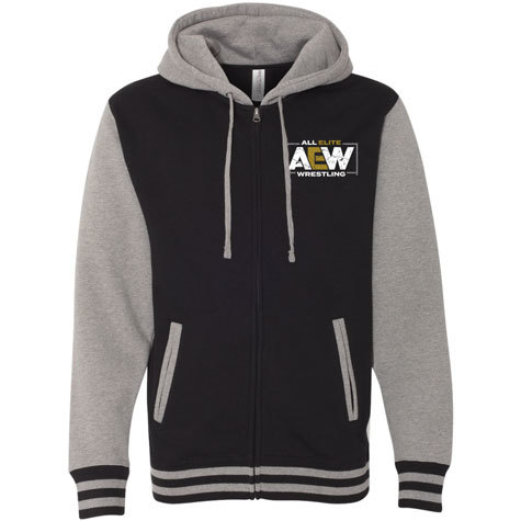【新品・直輸入】Mサイズ　AEW ロゴ プレミアム ジップ・パーカー　プロレス