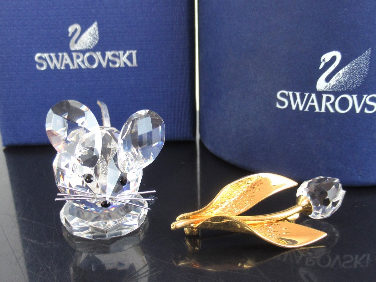 まとめ SWAROVSKI スワロフスキー ねずみ ピンブローチ まとめ SWAROVSKI スワロフスキー ねずみ ピンブローチ