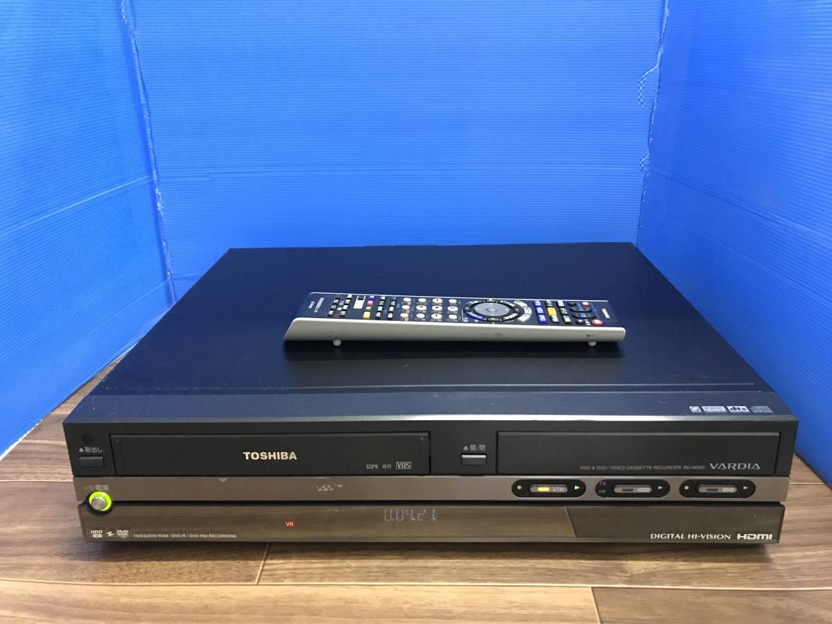 東芝 VARDIA RD-W300 TOSHIBA ◎TOSHIBA VHS一体型 - VHS一体型HDD⁄DVD