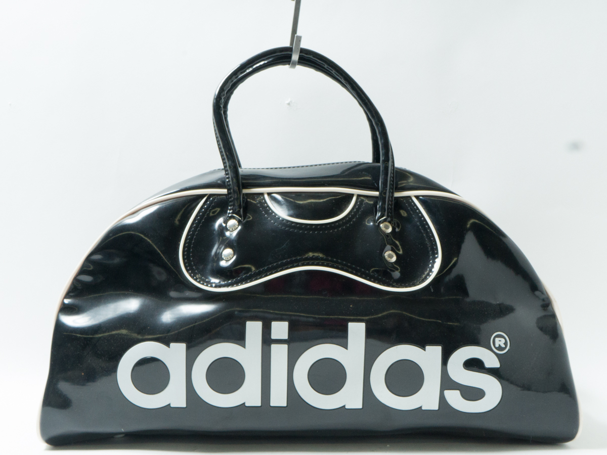 1円スタート】adidas originals アディダス ボストンバッグ 黒