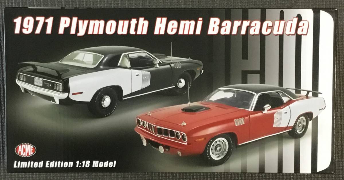 ACME 1:18 1971 プリムス Hemi Cuda Red_2