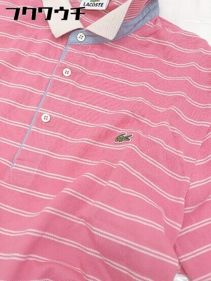 Lacoste ラコステ ボーダー 半袖 ポロシャツ サイズ5 ピンク メンズ 5 売買されたオークション情報 Yahooの商品情報をアーカイブ公開 オークファン Aucfan Com