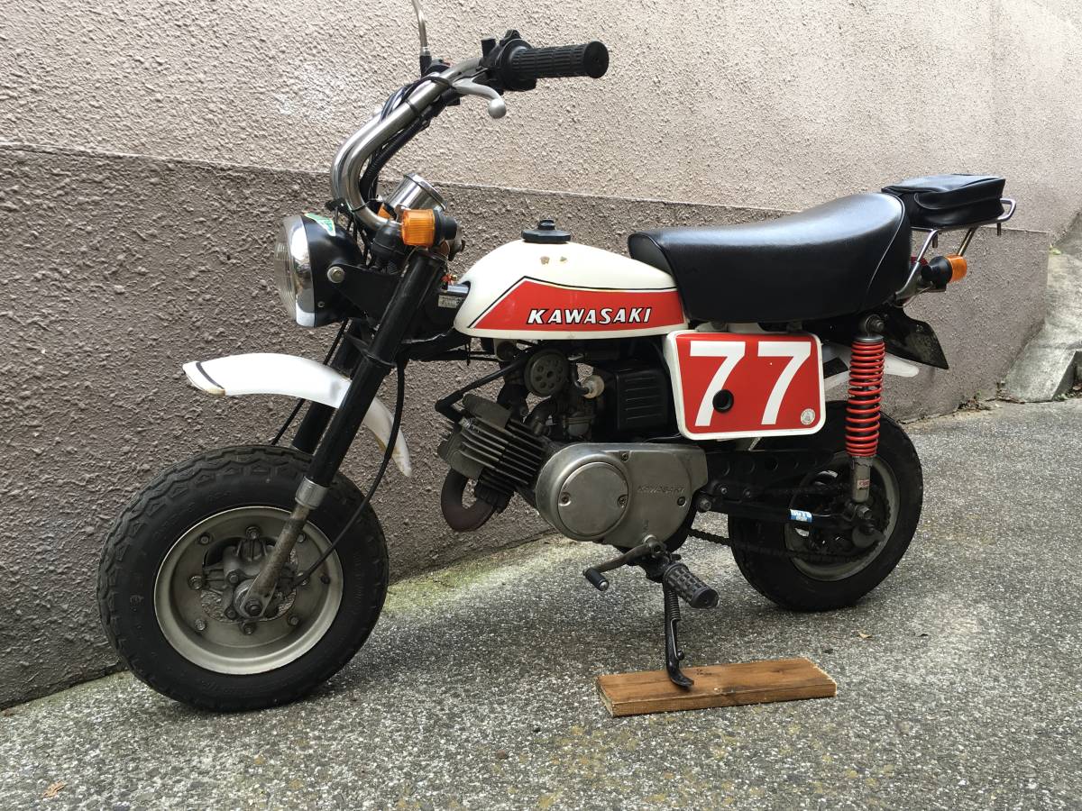 希少 カワサキ KV75 3000キロ 2スト KH SS ビンテージモトクロス