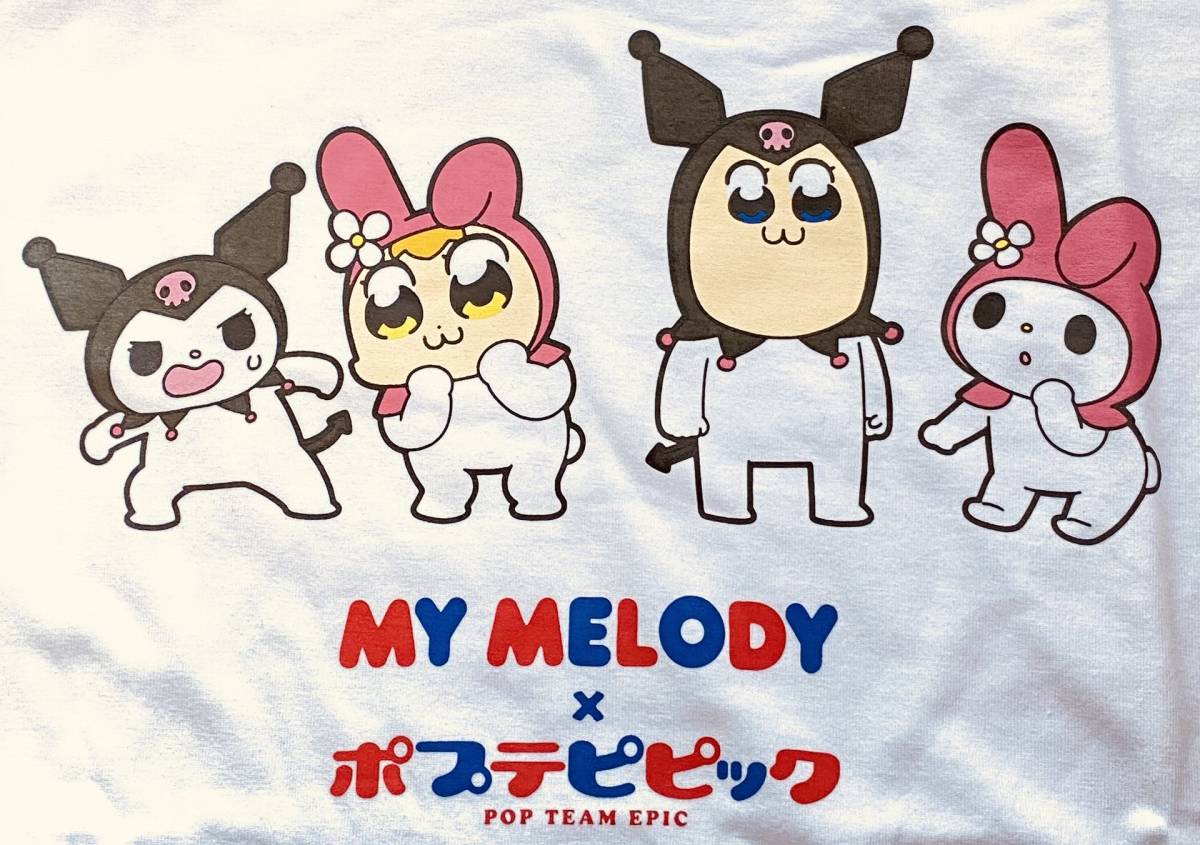 新品未使用】【レディースLL】ポプテピピック×サンリオコラボ長袖T 