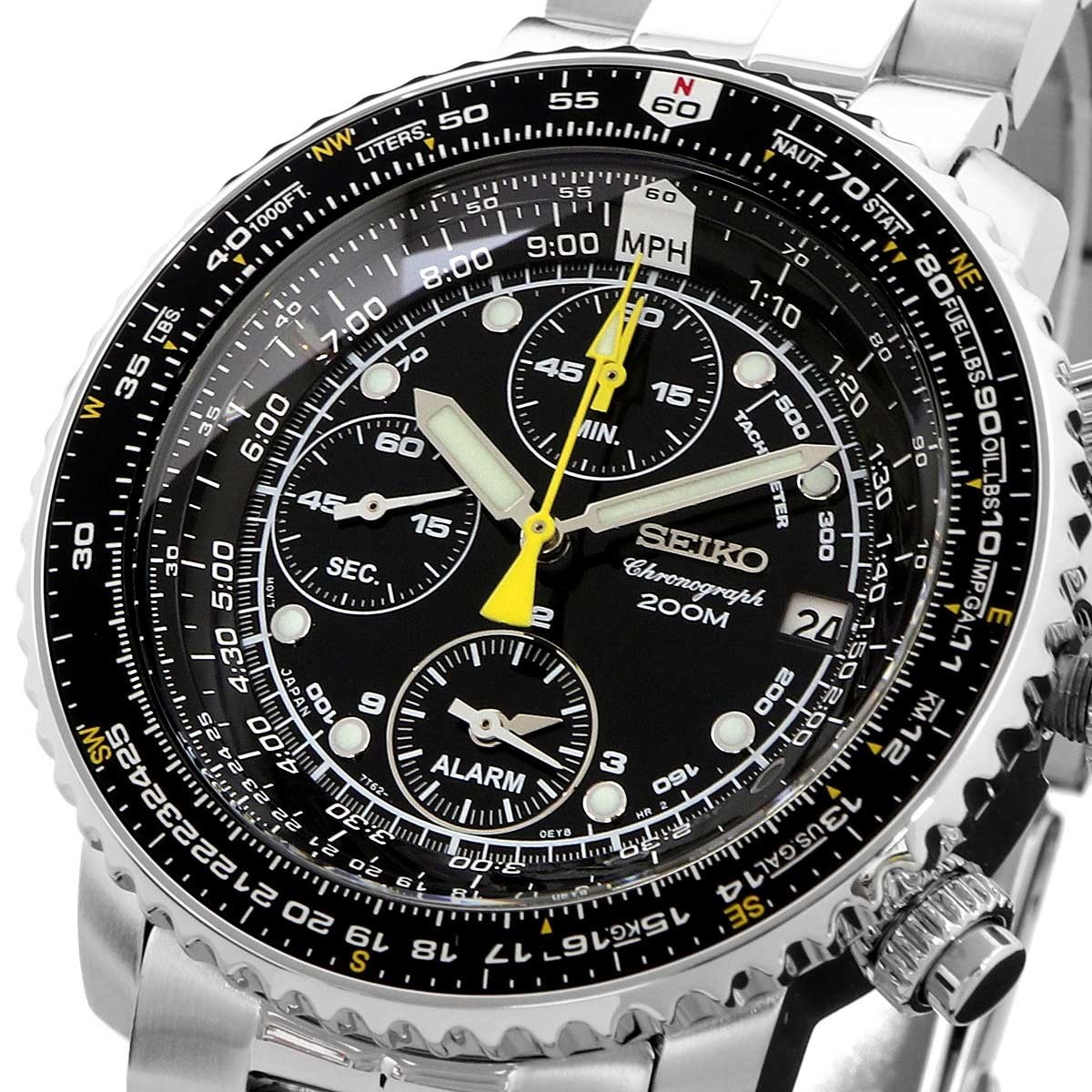 驚きの破格値，限定セール 腕時計 SEIKO セイコー 海外モデル 200M防水 パイロット アラームクロノグラフ ビジネス カジュアル メンズ SNA411P1(海外モデル)｜売買されたオークション情報、yahooの商品情報をアーカイブ公開 海外モデル