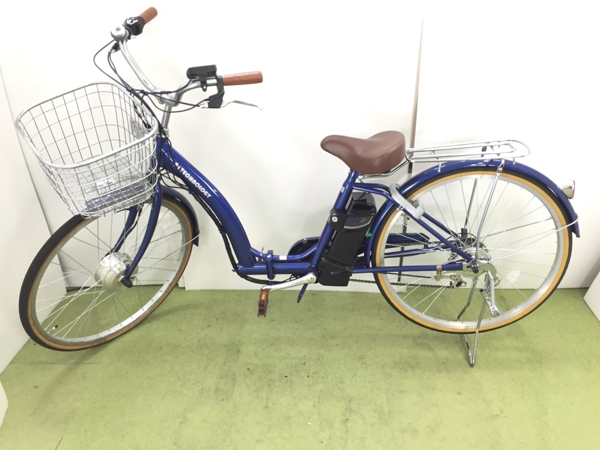 美品 21TECHNOLOGY テクノロジー 電動アシスト自転車 電動自転車 26 