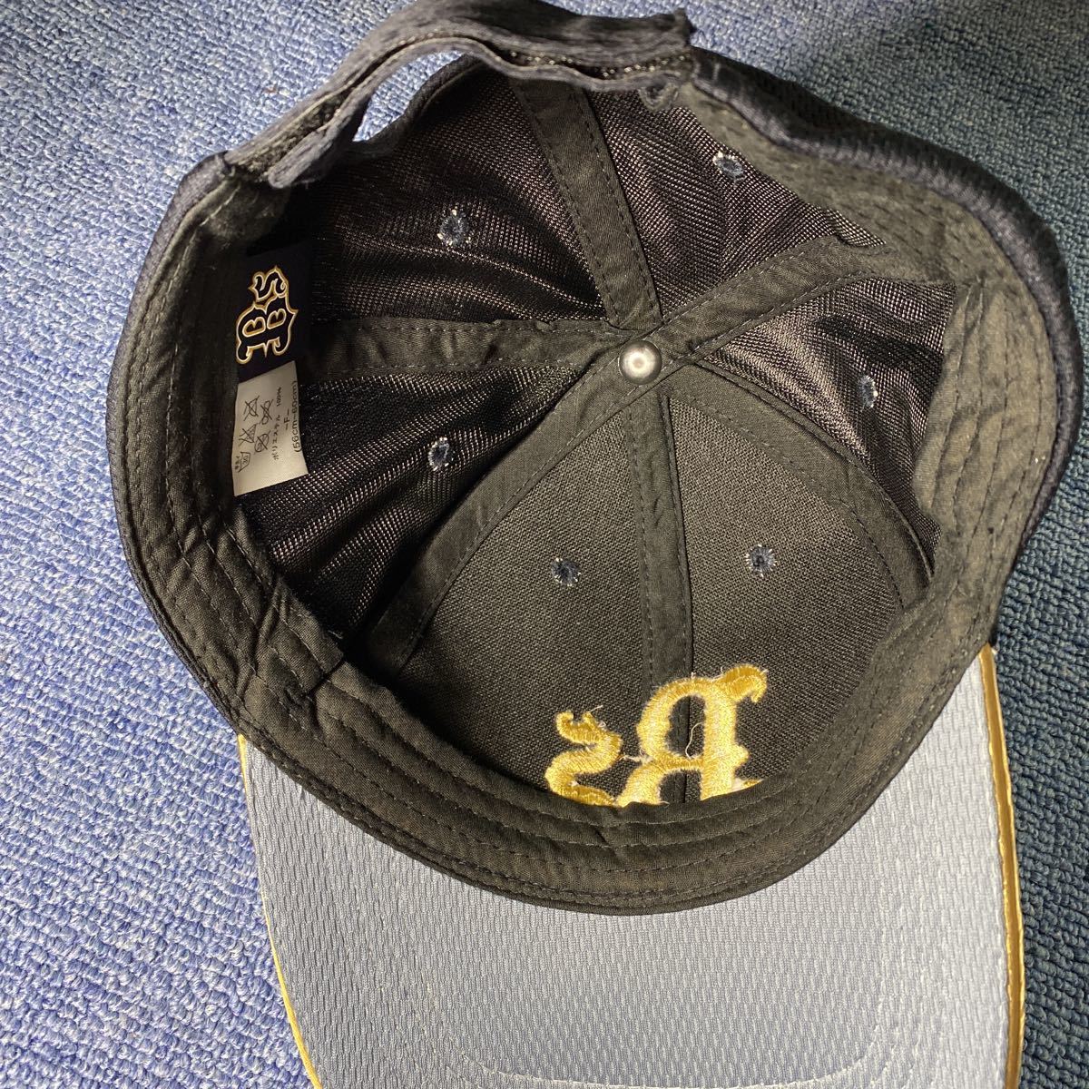 NPB MIZUNO オリックス バファローズ Bs ゴールド ロゴ刺繍 帽子