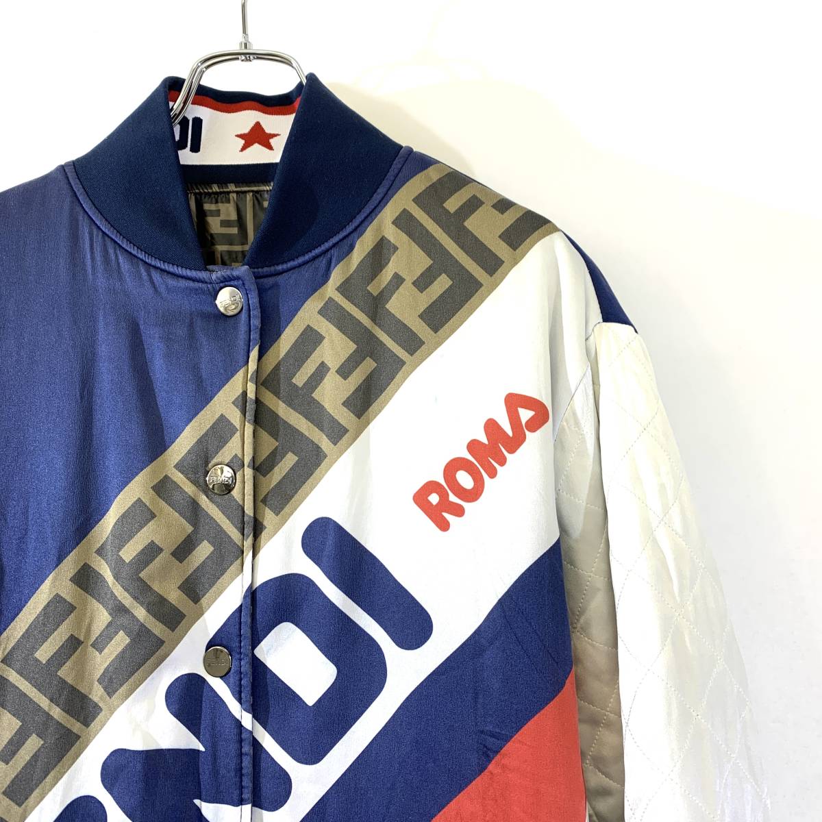 美品】希少限定 FENDI × FILA フェンディ × フィラ ズッカ総柄 MA-1 