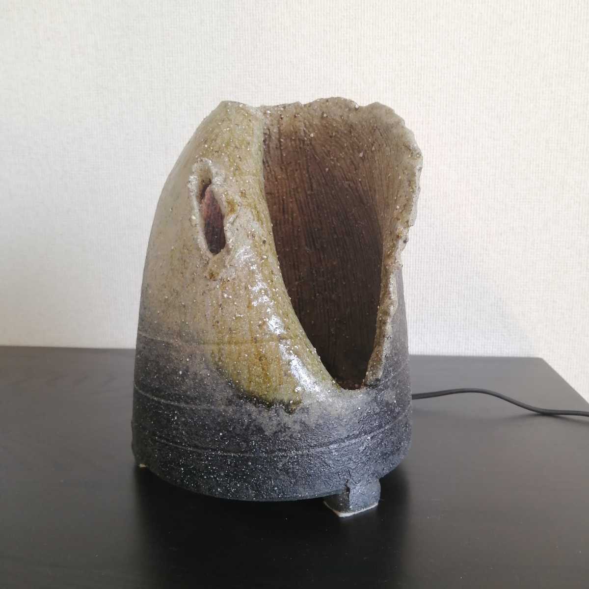 信楽焼　間接照明