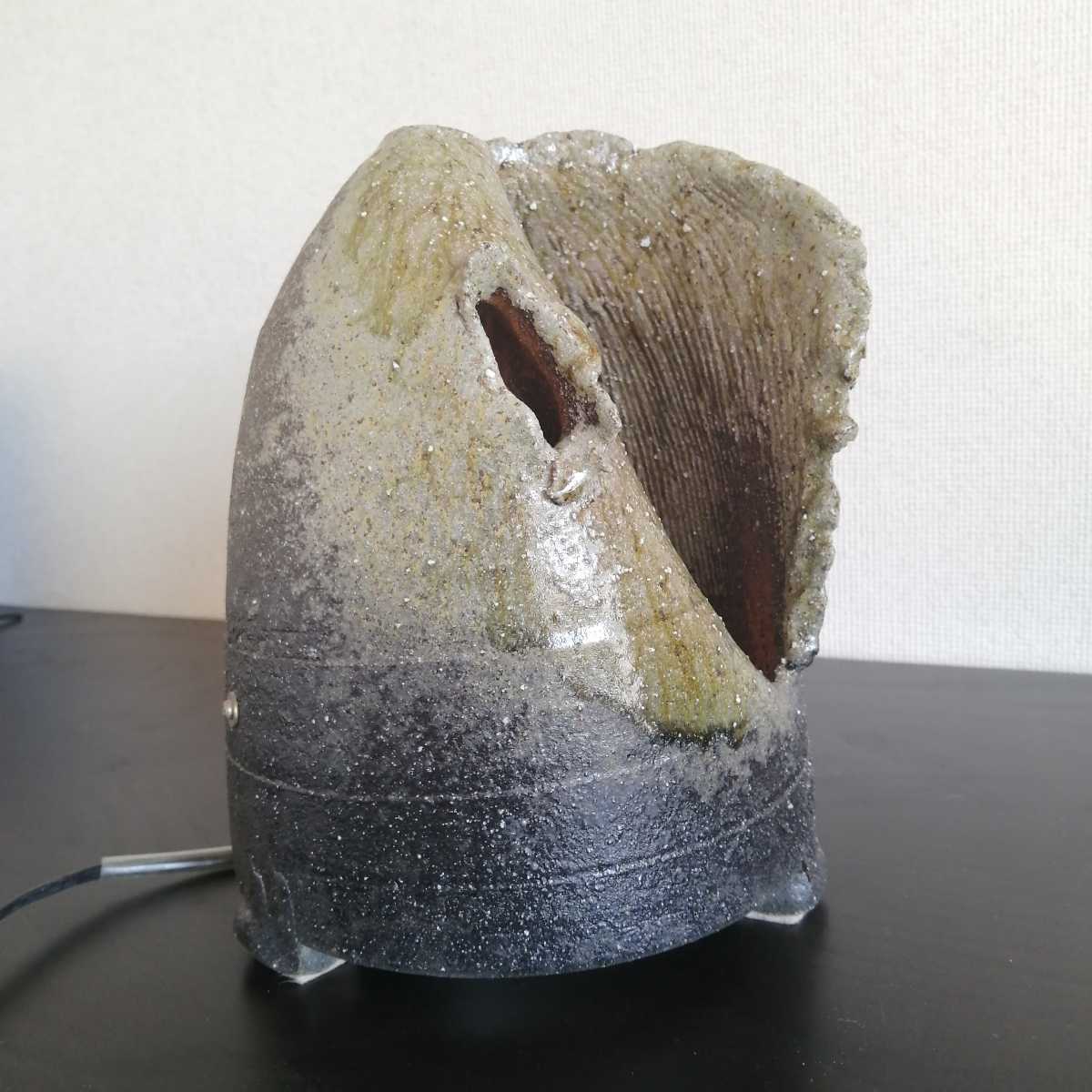 信楽焼　間接照明