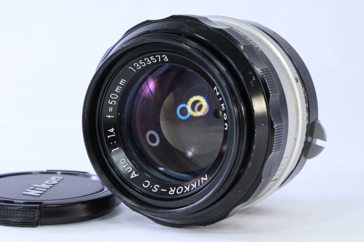 【動作保証・点検済み】光学極美★ニコン Nikon Auto NIKKOR-S・C　50mm F1.4★マウント削れ・非公式AI改14023