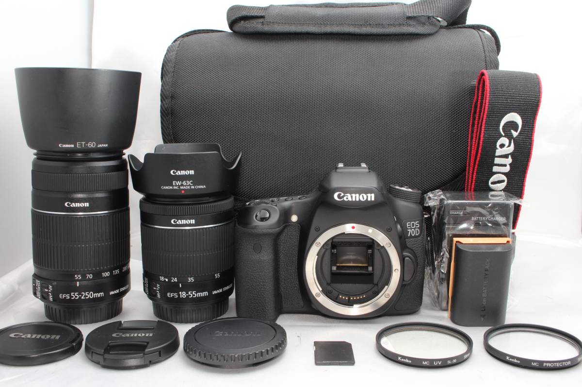 超美品✨Canon 55-250mm IS Ⅱ キット純正望遠レンズ　手ぶれ補正 美品 Canon 55-250mm IS☆お手軽望遠レンズ☆手振れ補正付 ❤