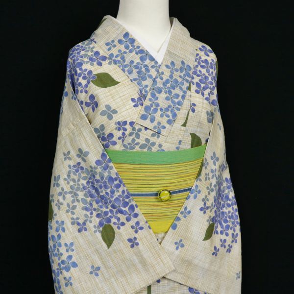 花美人□夏物 有松鳴海絞り 浴衣 伝統工芸品 夏風と舞う華麗 花美人