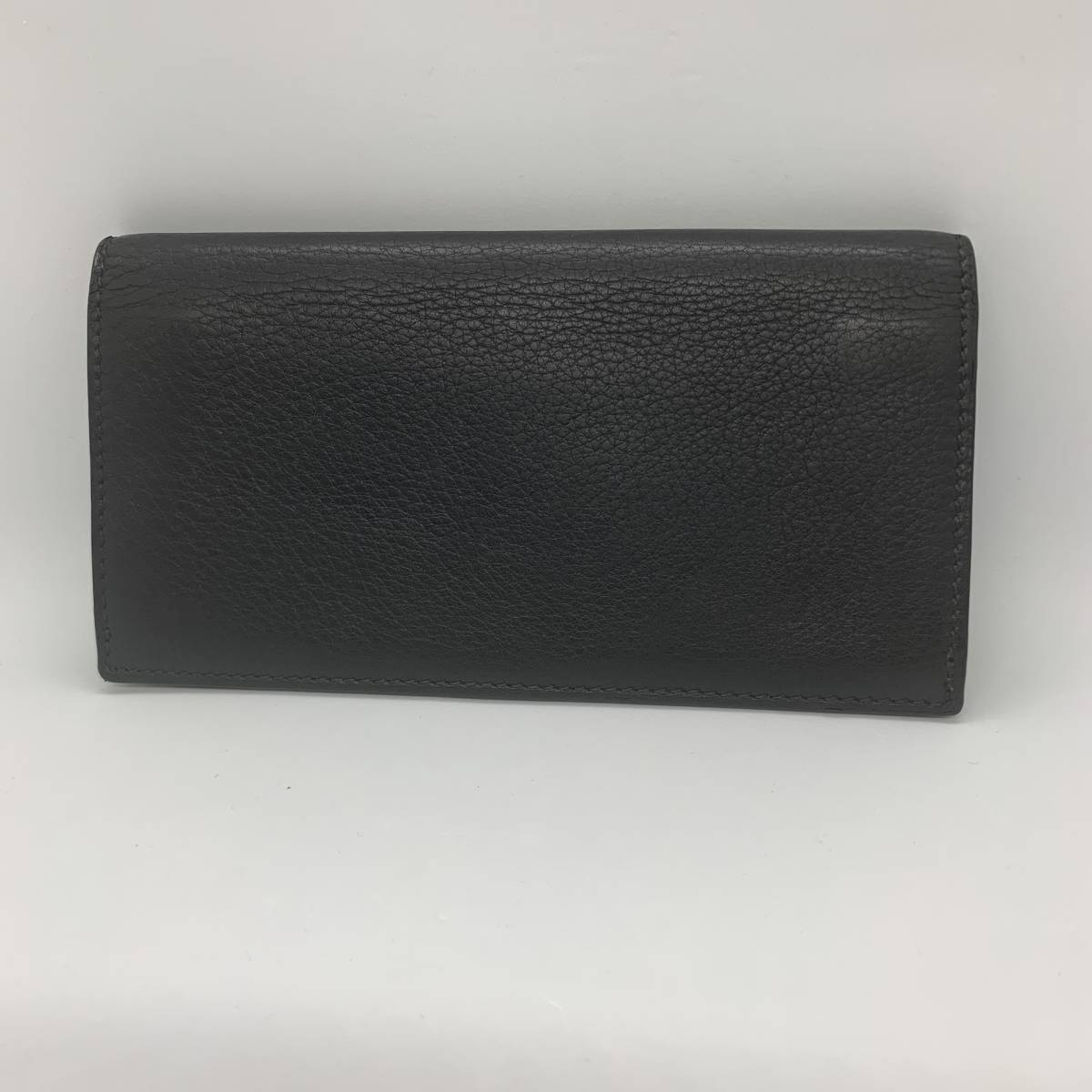 Burberry バーバリー 長財布 二つ折り レザー 黒 ブラック ロゴ 美品 
