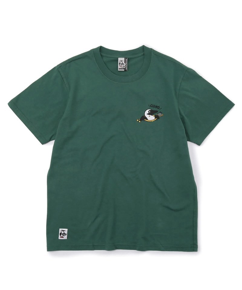 *未使用 * メンズ　チャムス CHUMS ブービーインチーズTシャツ Booby in Cheese Mサイズ　Sage 送370円 Tシャツ CHUMS チャムス 2025春夏新色追加チャムス 半袖T 接触冷感（ブランドチャムス）（Tシャツ・カットソー