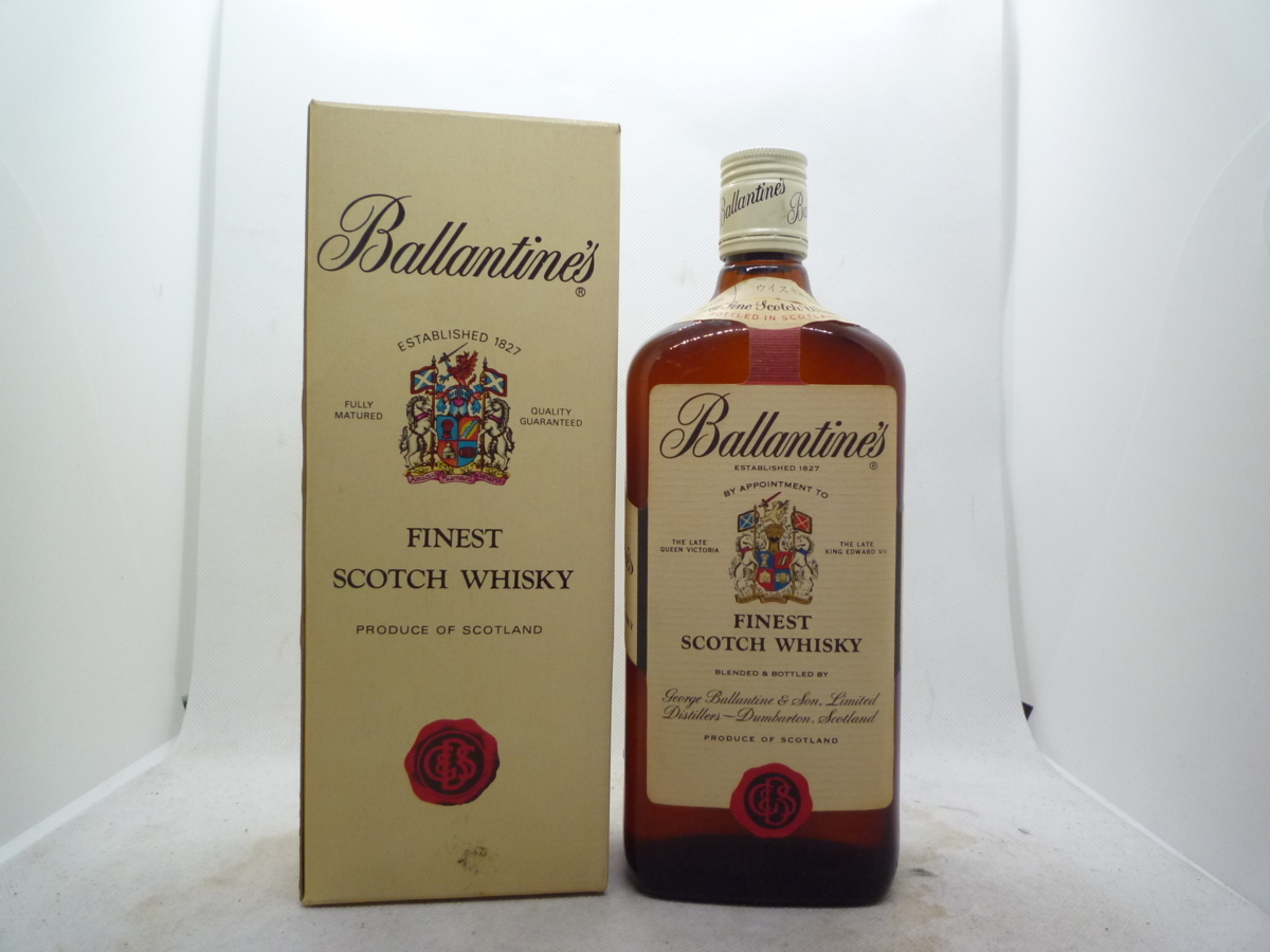 【古酒 未開栓】【1000円スタート】Ballantine's FINEST バランタイン　赤青旗　　　/760ml 43%　　/3118