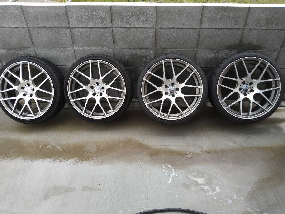ハイペリオン CVM MLJ 8.5j×2本 9.5j×2本 中古 塗装剥離有り 20インチ 5穴