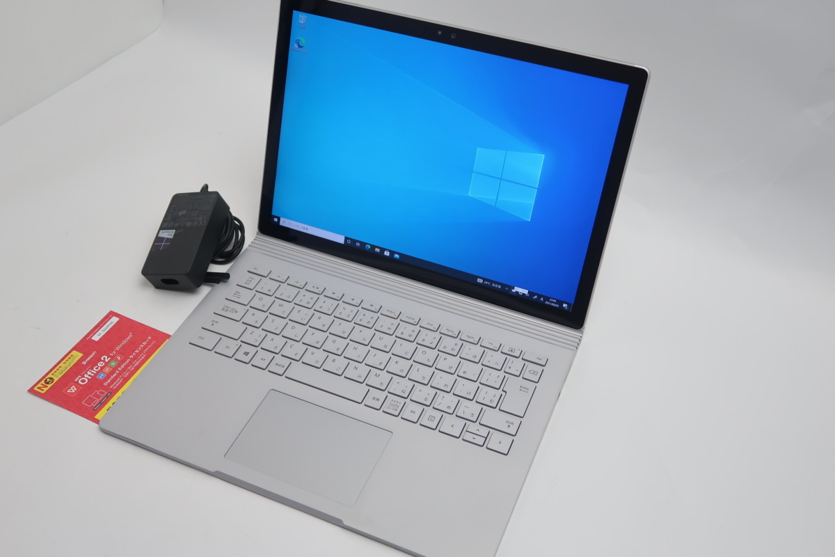 ■06-2101】 Office付き 第6世代 大容量 タブレット Microsoft SURFACE Book Core i5-6300U 2.40GHz 8GB SSD 128GB 13.3型 Windows 10 キーボード付