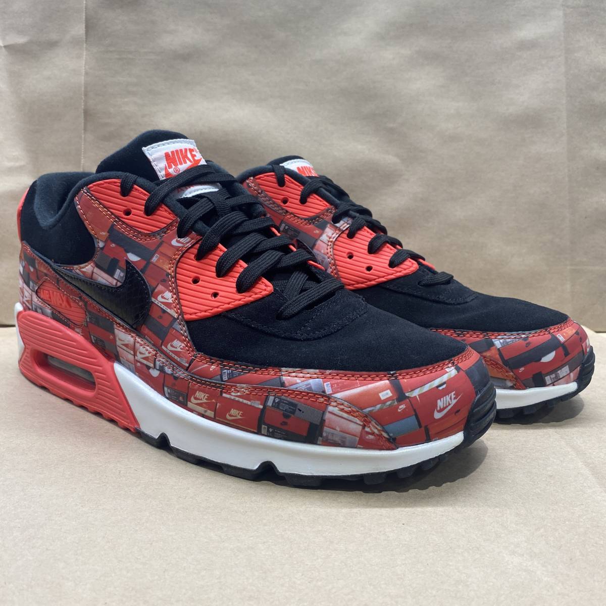 美品（黄ばみ）】 US11 29cm NIKE AIR MAX 90 PRNT AQ0926-001 ナイキ 