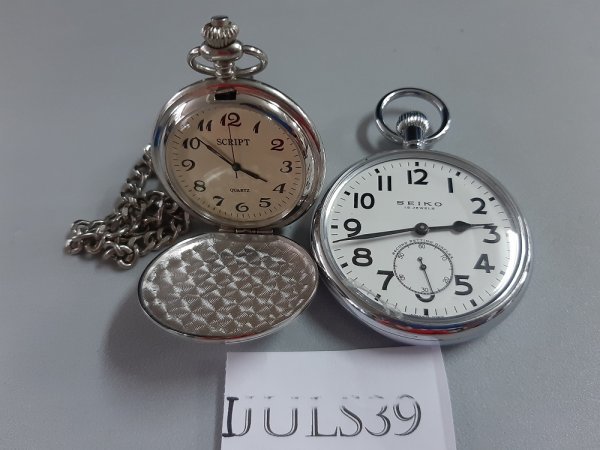 IJULS39　懐中時計　SEIKO　セイコー　SCRIPT　2点　おまとめ