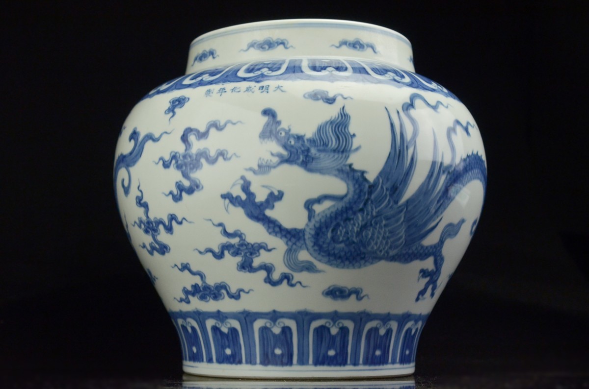 蒐集家委託競売】青花雲龍文大壺 ◇中国古玩骨董(同梱不可)618GF527