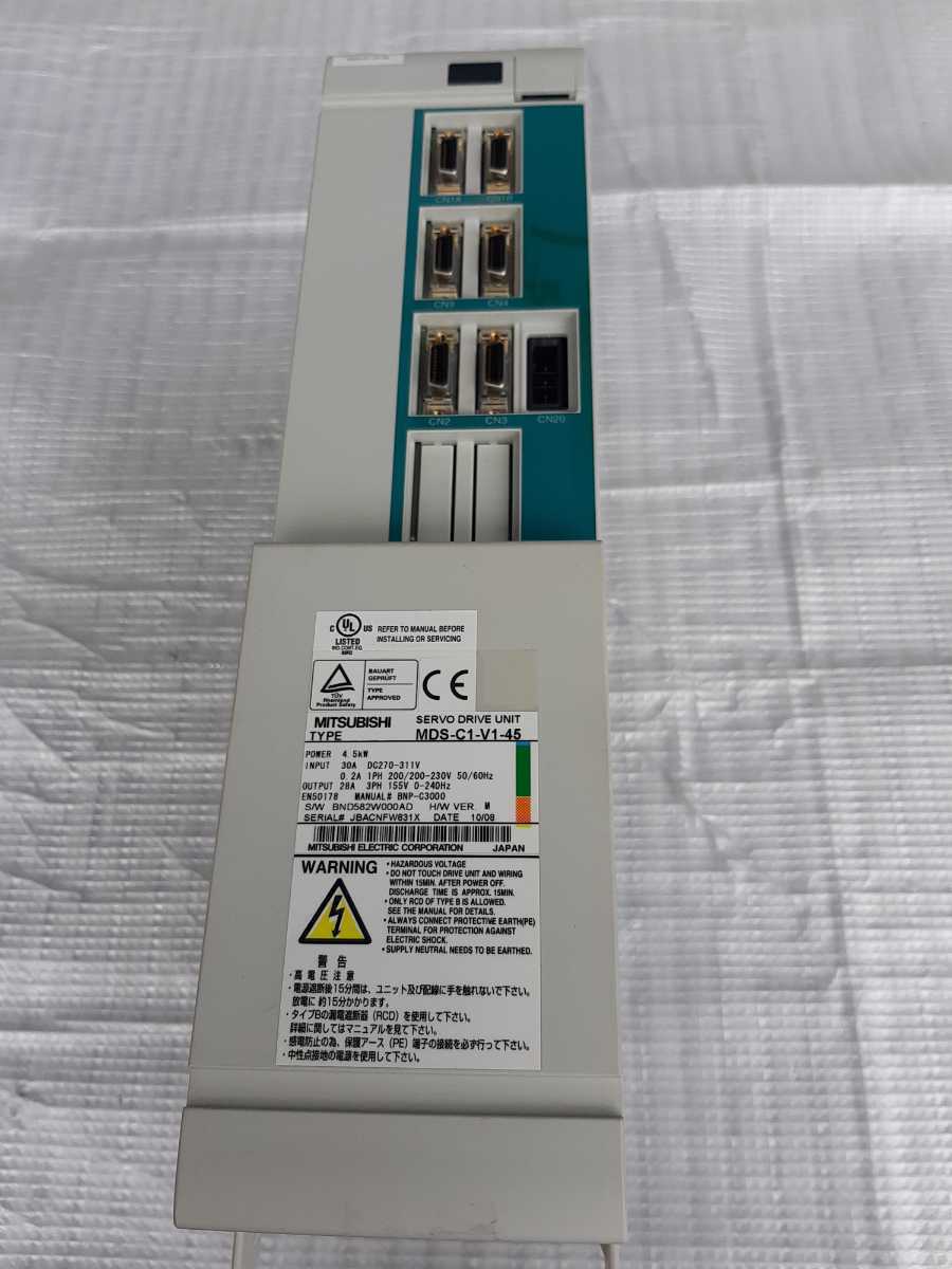 三菱 MITSUBISHI サーボドライブユニット MDS-C1-V1-45 サーボ