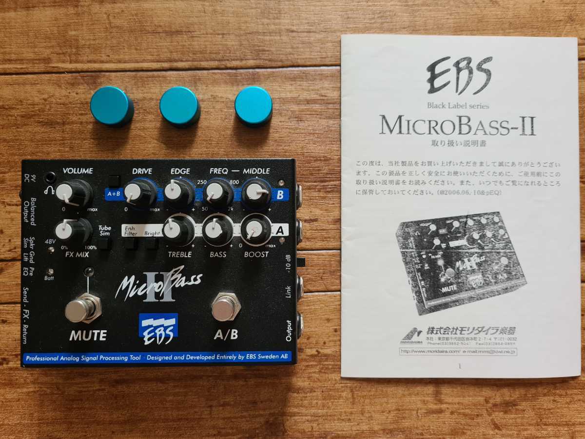 EBS MicroBassⅡ 説明書付 スイッチキャップ付 MicroBass2 ベース 
