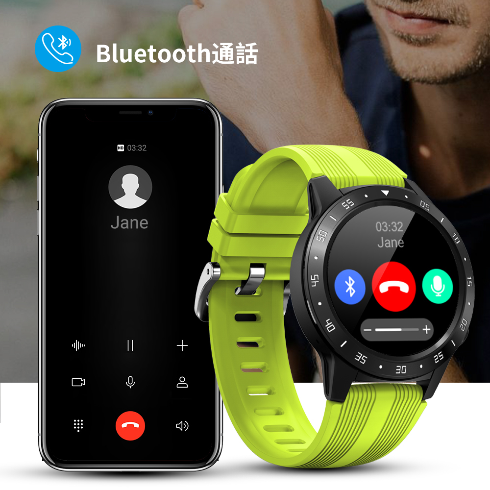 新品白字M5C-GPS-コンパス iOS Android兼用スマートブレスレット