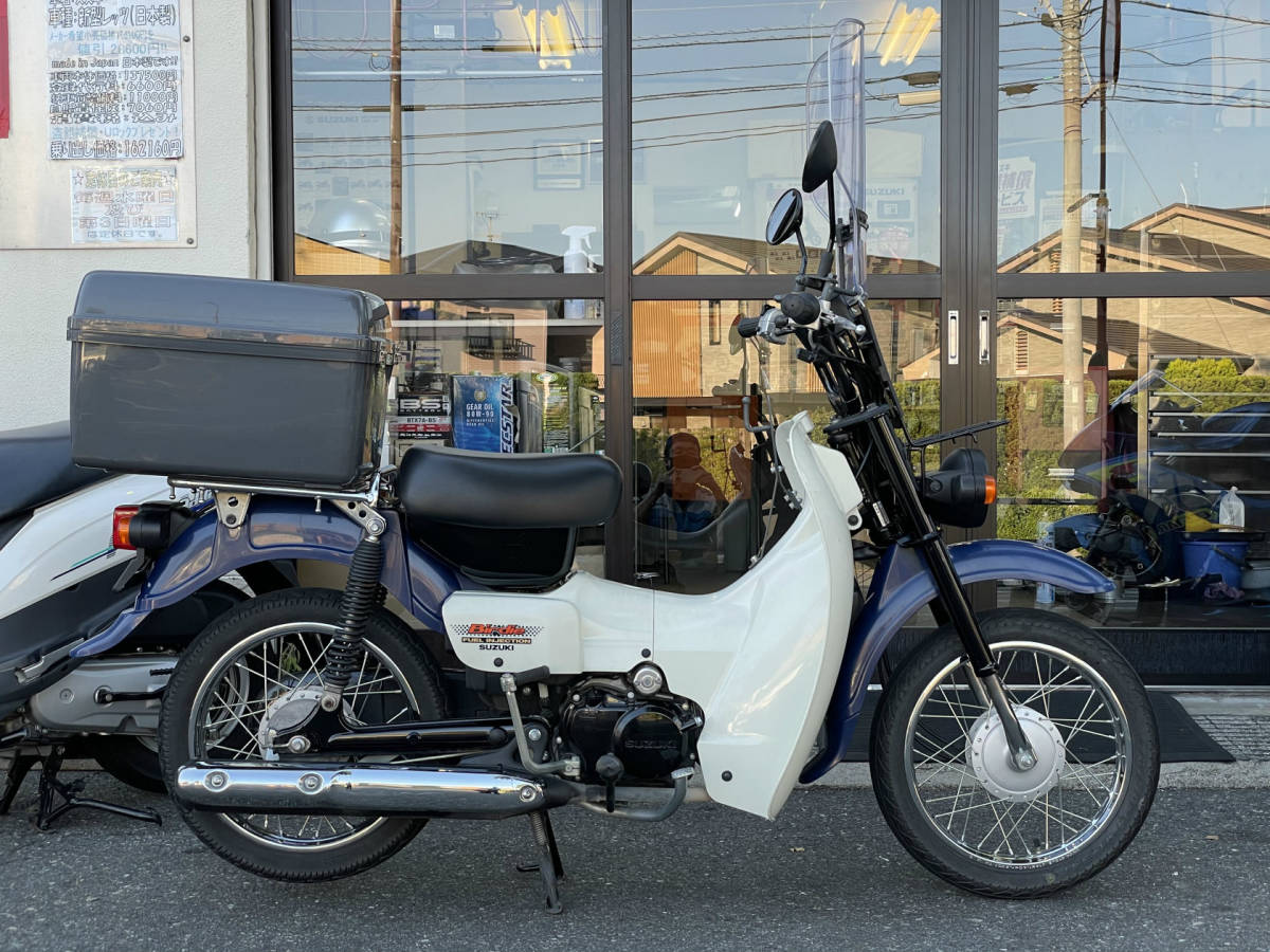 スズキ バーディー50 セル付 中古 ba43a フロントキャリア 2 