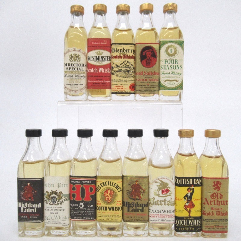 スコッチ ミニボトル ウイスキー 飲み比べ 34本セット 11ml 箱なし 6本