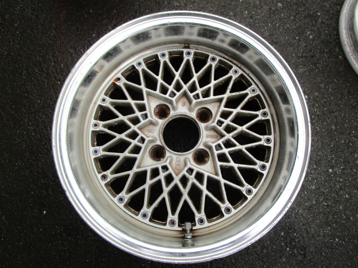 5651】深リム 旧車 スピードスター SSRメッシュ 15インチ 7J +1 PCD114