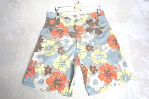 ◇JN3◇STUSSY ステューシー 花柄ハーフパンツ USA製 フラワー 総柄 