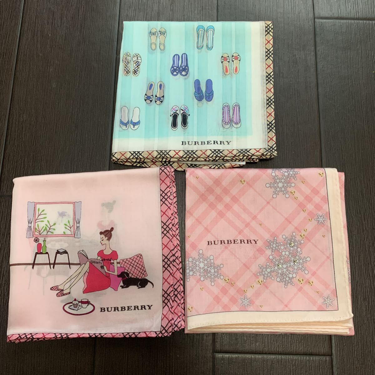 バーバリーハンカチ 未使用訳あり