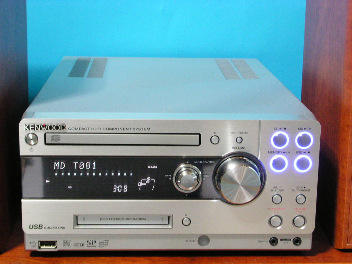 即決 KENWOOD CD/MD/USBシステムコンポ UD-A77希少!! KENWOOD