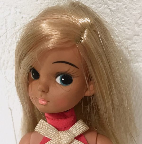 希少 美品☆旧タカラ 昭和 当時品 ピチピチリカちゃん クロンボリカ 