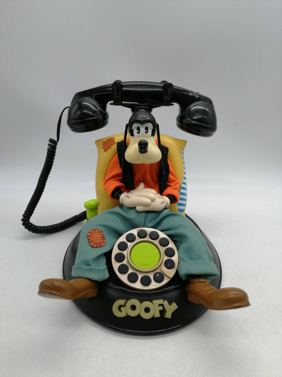 t0718 ディズニー GOOFY グーフィー 電話機 テレフォン アクション電話