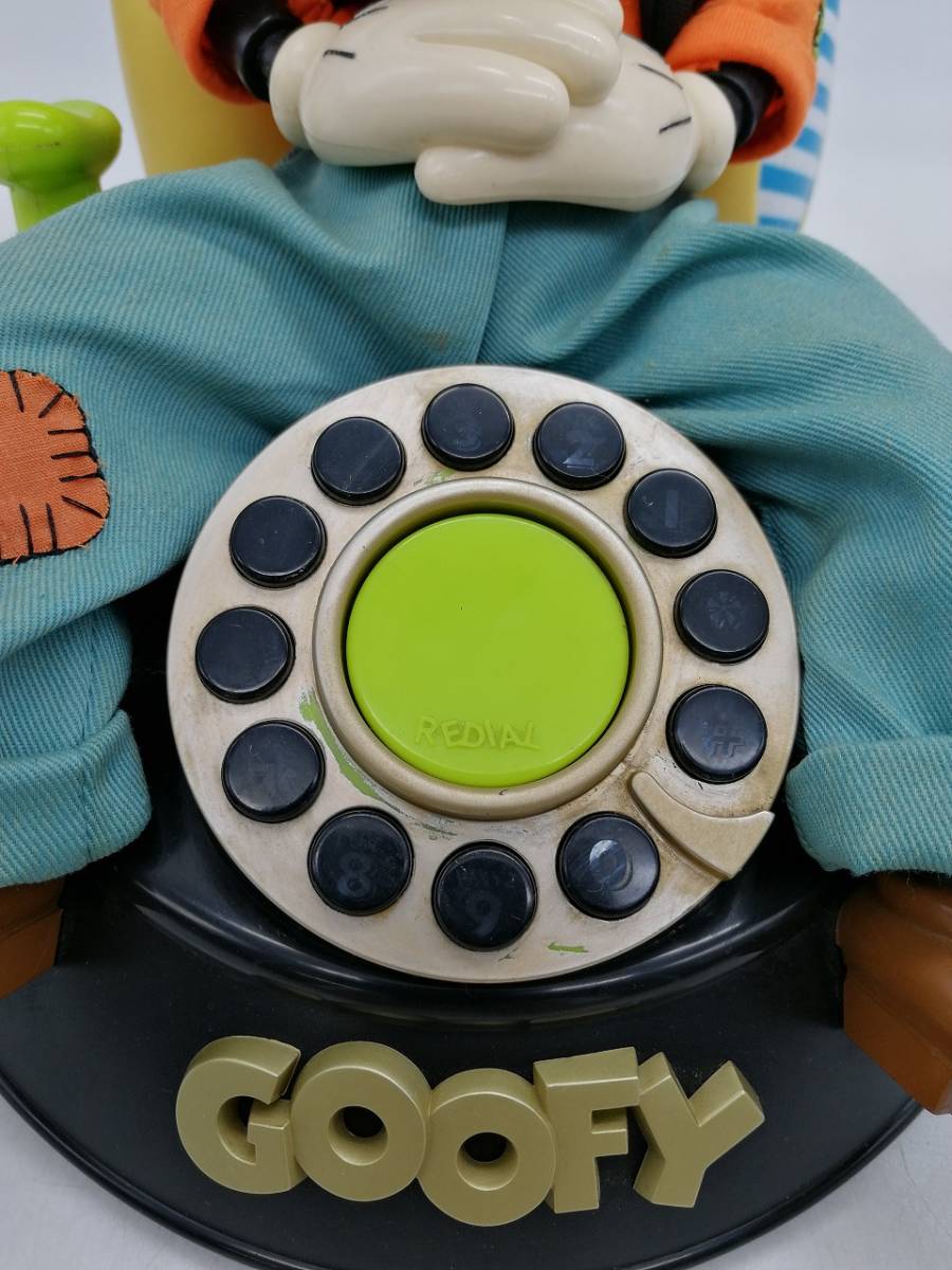 t0718 ディズニー GOOFY グーフィー 電話機 テレフォン アクション電話