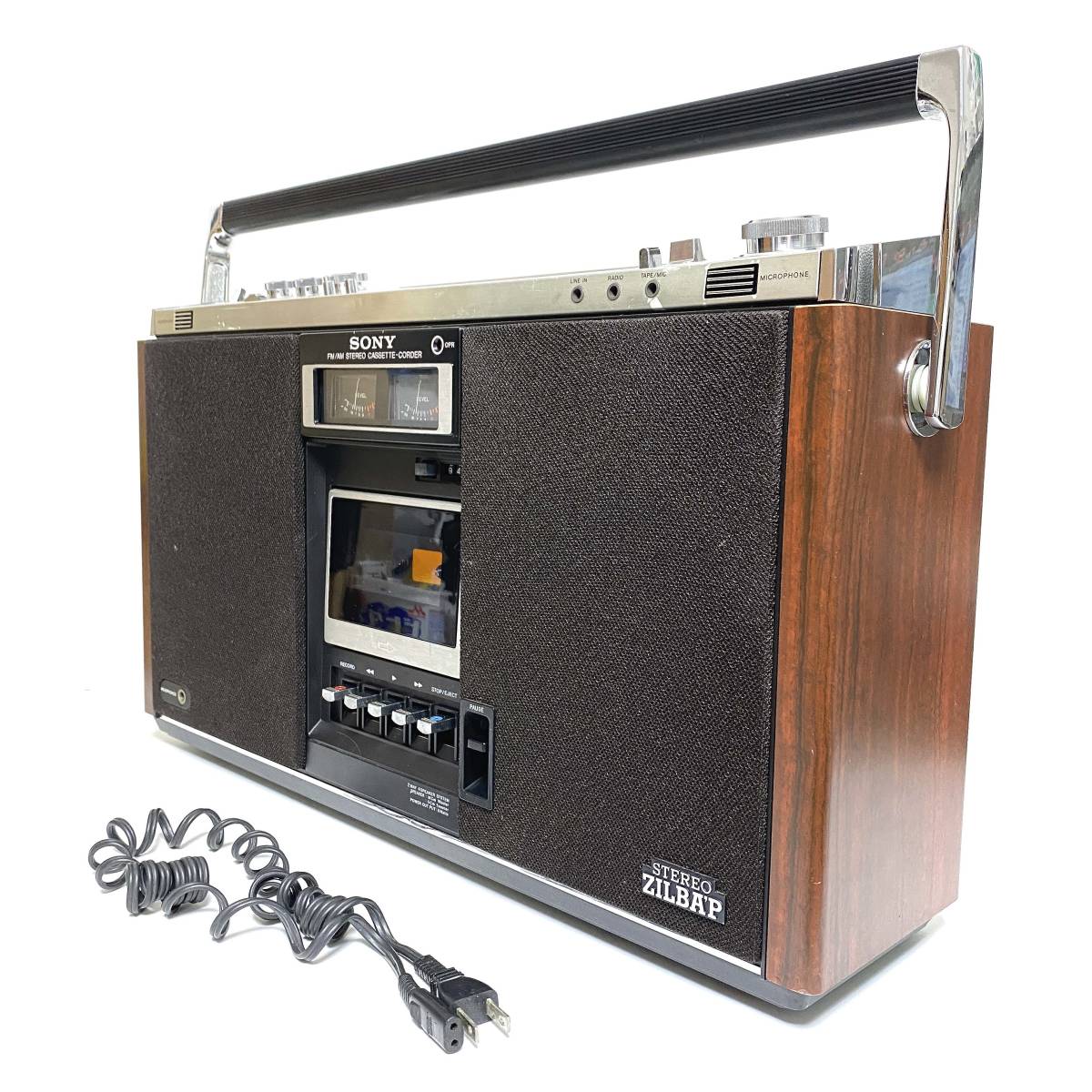 SONY ソニー CF-6600 STEREO ZILBAP ジルバップ ステレオラジカセ 通電