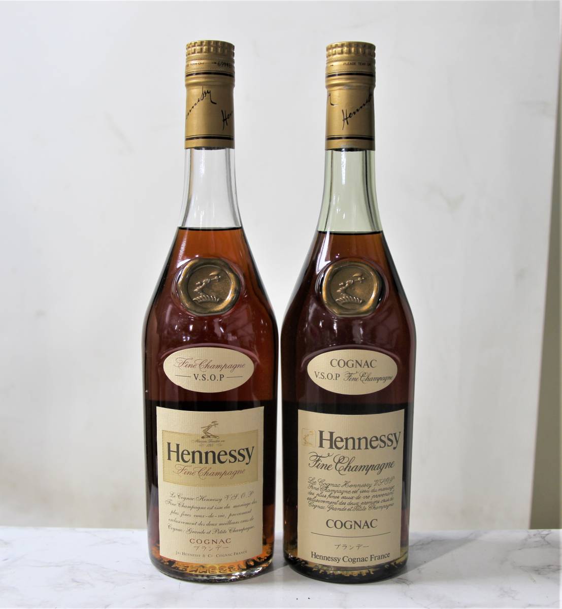 112 【未開栓】Hennessy ロングネック V.S.O.P ヘネシー 2本セット