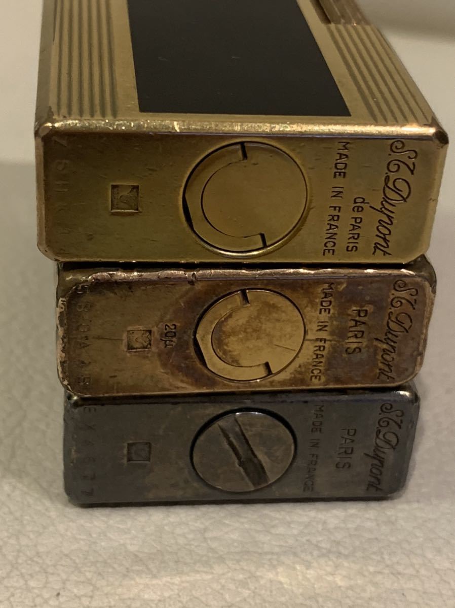 Dupont デュポン MADE IN FRANSE PARIS ガスライターx3個セット