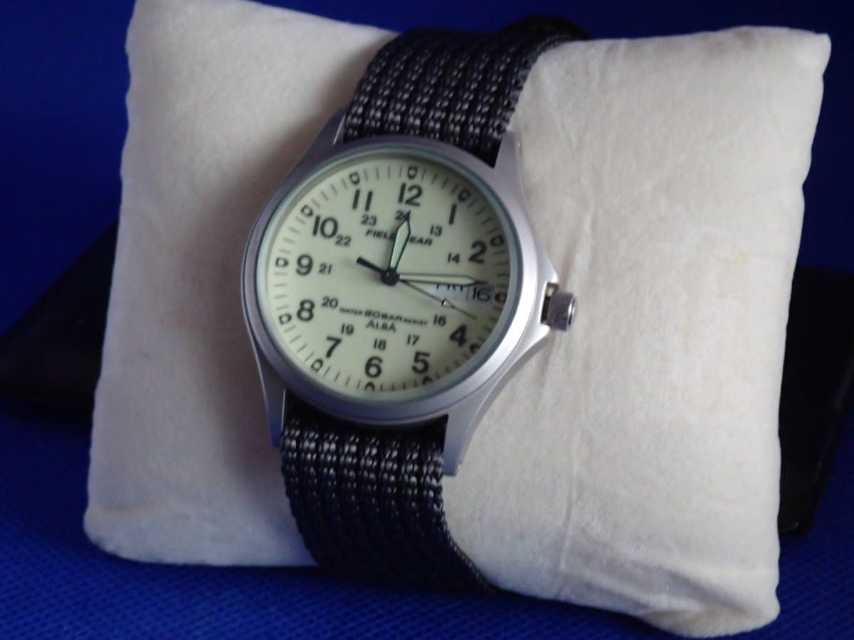 新品】SEIKO ALBA アルバ FIELD GEAR フィールドギア V743-8000 