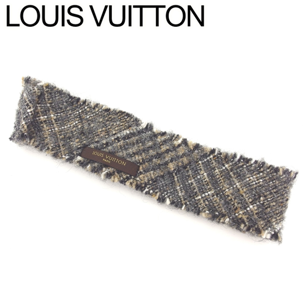 ラスト1点 ルイ ヴィトン ヘアバンド ヘアアクセサリー ツィード Louis