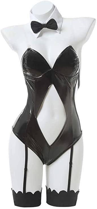 Muse Dash リンVer. M LTAKK バニーガール コスプレ 黒 エナメル革 腹